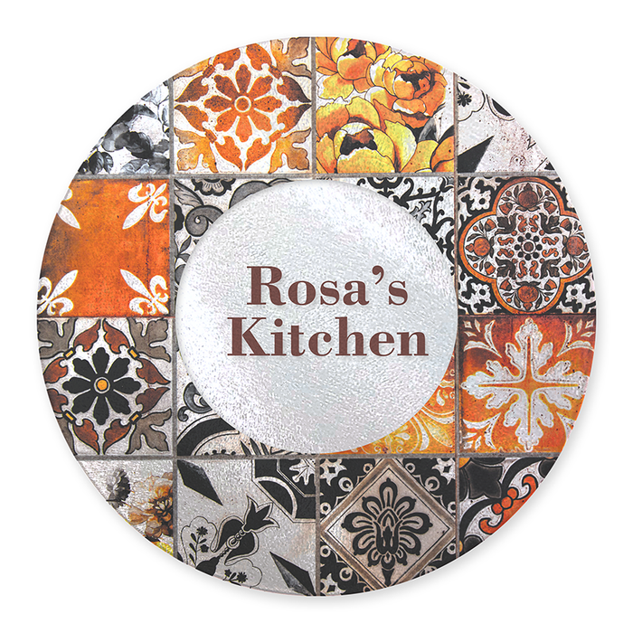 Sublimation Blank 12" Round Glass Cutting Board