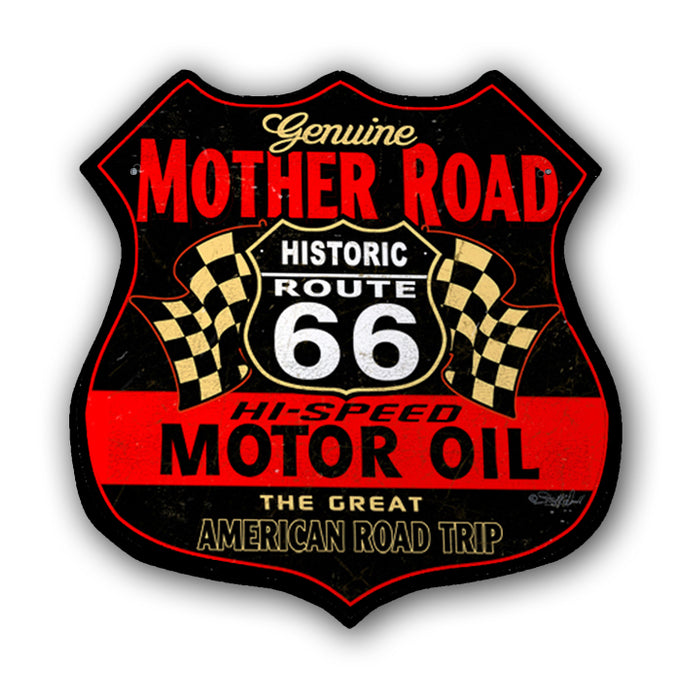 Sublimation Blank 15" x 15.5" Route 66 Metal Sign