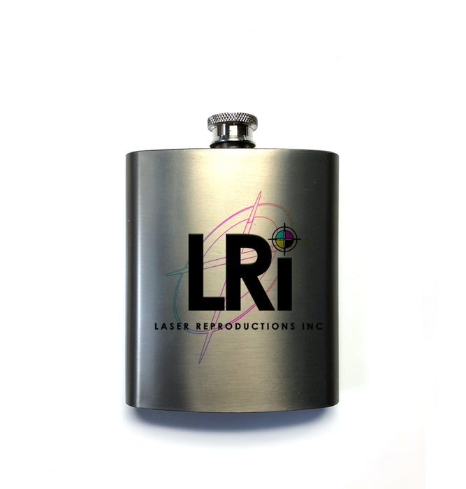 Sublimation Blank 8oz Silver Flask