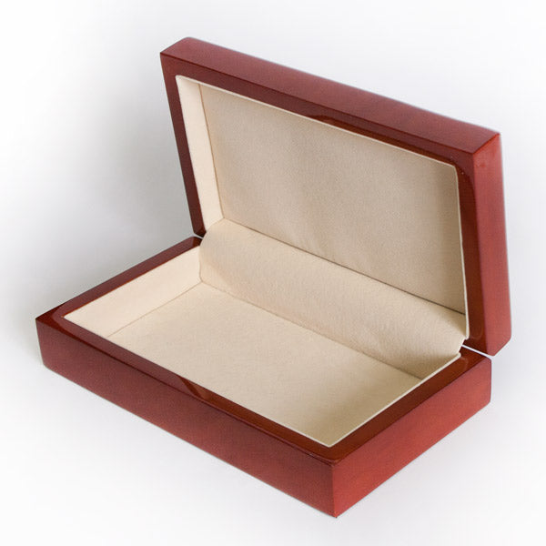 Sublimation Blank 6" x 8" Premium Pecan Piano Finish Wood Box