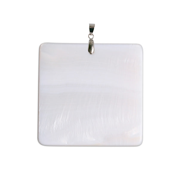 Sublimation Blank Square Shell Pendant