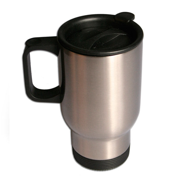 Silver Stainless Steel Travel Mug