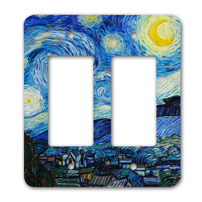 Sublimation Blank Double Light Rocker Switch Cover