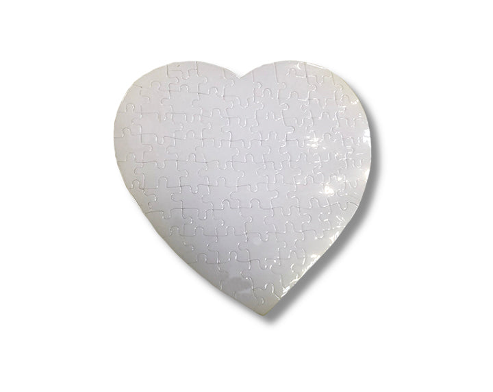 Sublimation Blank Glossy Heart Shaped 7.5" 41pc Puzzle