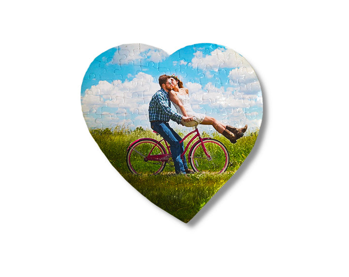 Sublimation Blank Glossy Heart Shaped 7.5" 41pc Puzzle