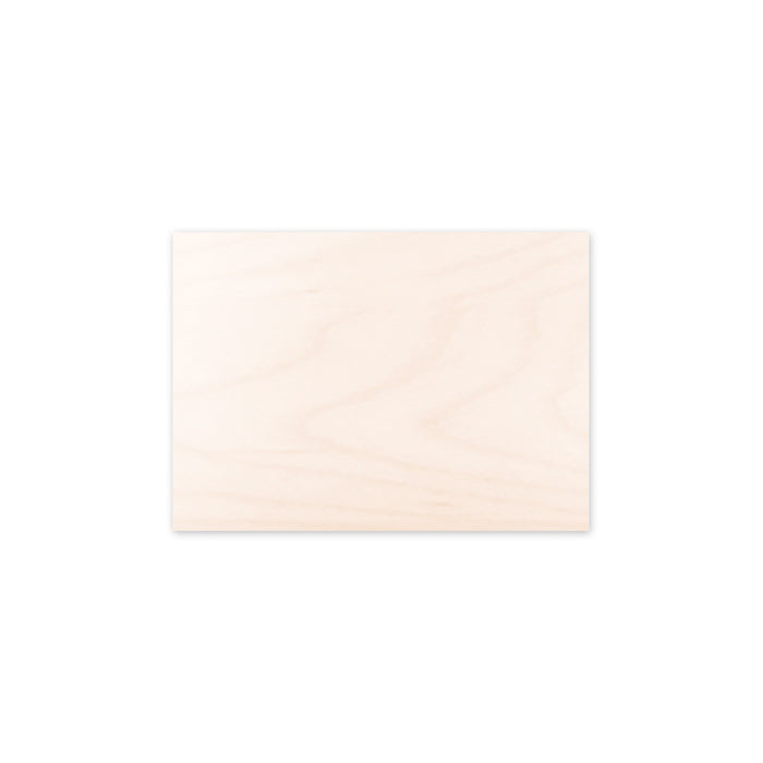 Sublimation Blank 5-8" thick 4" x 6" Wood Board Straight Edges- SAMPLE