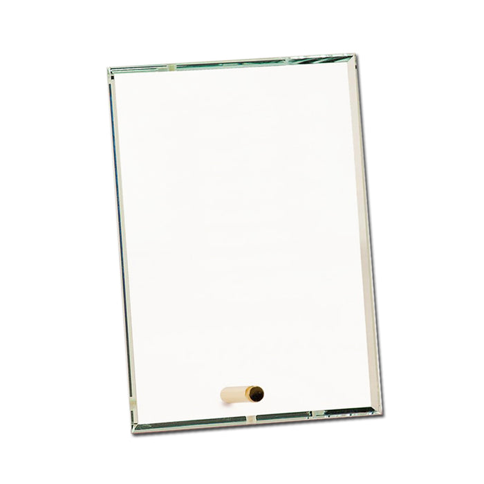 Sublimation Blank Flat Award Glass 5x7 with Brass Pin, Portrait