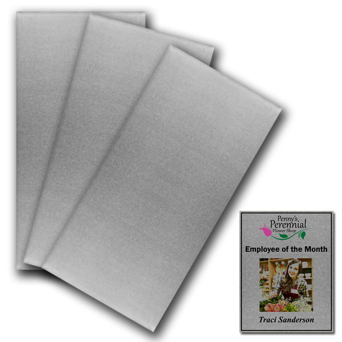 Sublimation Blank Brushed Silver Aluminum Sheets