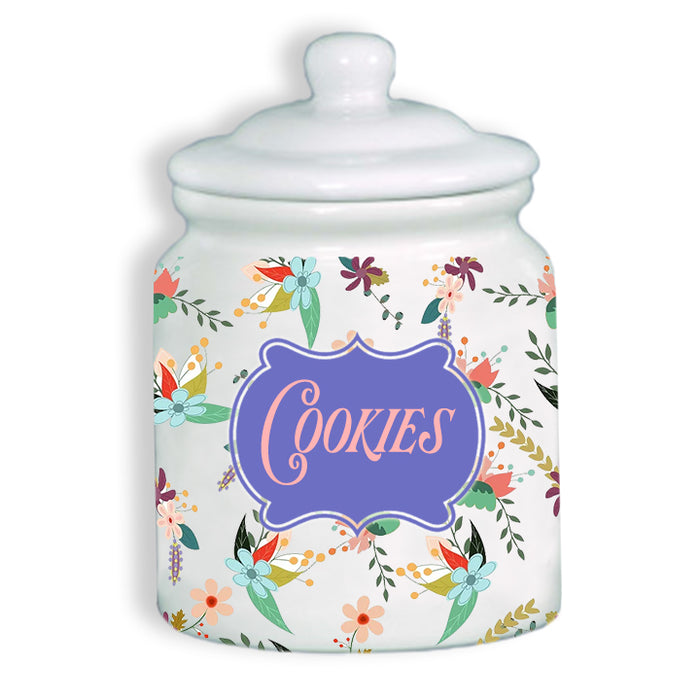 4 Round Jars, Canister Jars, Kitchen Storage, Candy Cookie