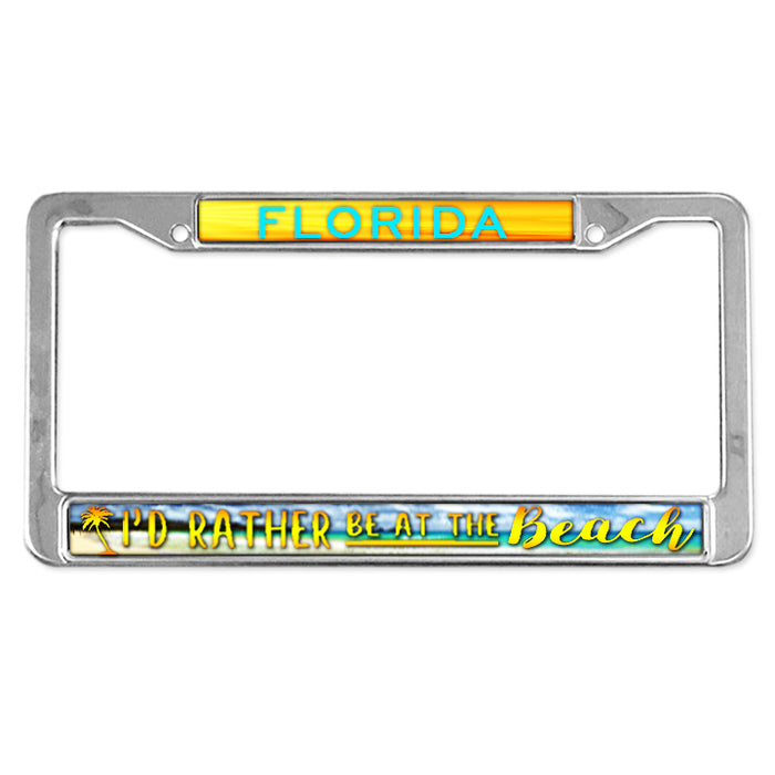 NEW STAINLESS-STEEL LICENSE PLATE FRAMES