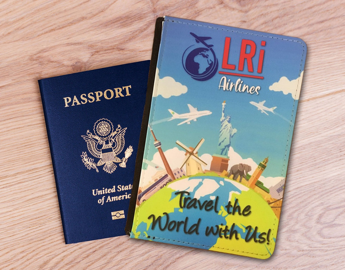 International Textured Calf Passport Cover, Custom Passport Holder