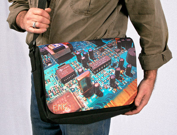 Personalised Digital Laptop Messenger Shoulder Bag