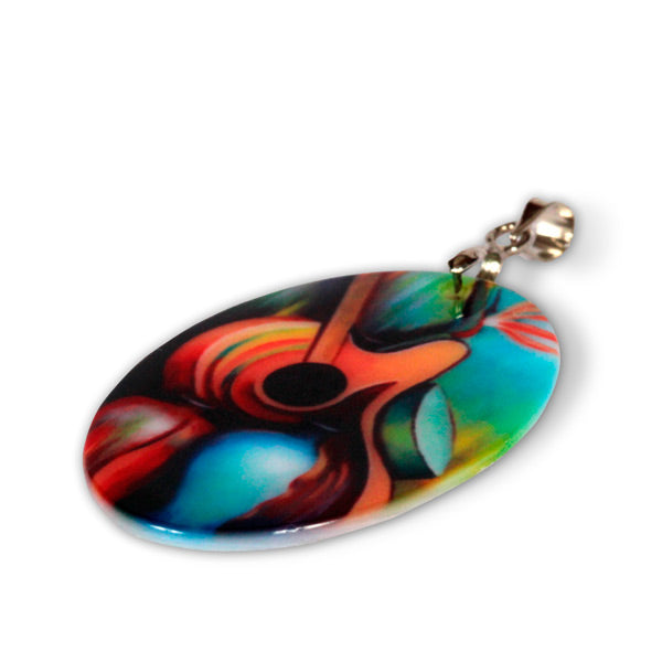 Sublimation Blank Oval Shell Pendant