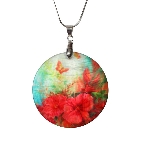 1.5 x 2.06 Rectangle Sublimation Mother of Pearl Pendant, 1 Each