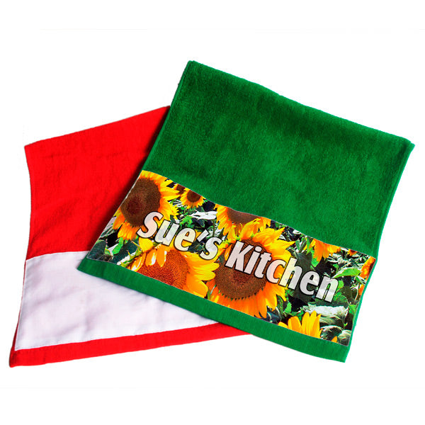 Sublimation Blank Red-Green Towels