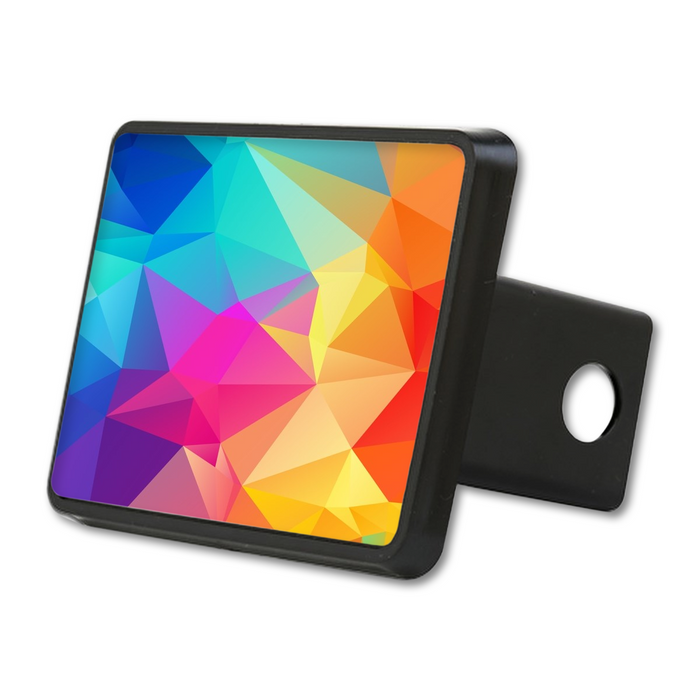 Sublimation Rectangle Trailer Hitch Cover with fade-Proof Aluminum Insert