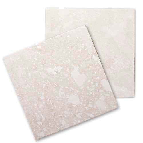 Sublimation Blank 4" x 4" Whited Travertine Marble Tile
